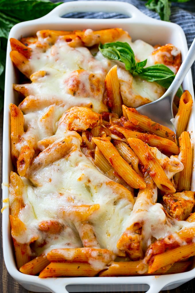 Chicken Parmesan Pasta - Dinner at the Zoo