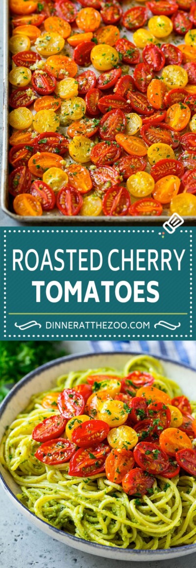 Roasted Cherry Tomatoes - Dinner at the Zoo